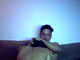 Sucking hard with butt plug in