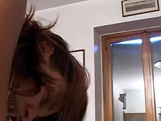 hey beautiful young redhead milf, lick that cute european cock head and masturbate for fun?