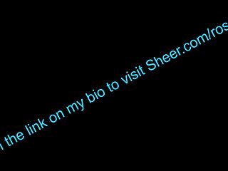 Tongue Creampies Roselialuve's Big Tits Pussy