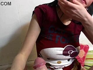 princess smears lipstick everywhere on my throbbing cock pov