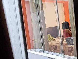 watching my colombian neighbor fuck her boyfriend