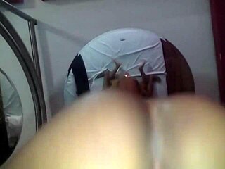 hotel lover pounds wife creampie while hubby waits outside