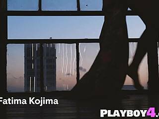 petite latina fatima kojima strips naked small tits pose