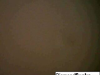 diamond gets nude wet shower pussy tease