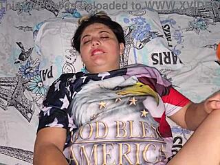 Blonde Latina bombshell stuffs her holes full of cum from my monster cock over and over