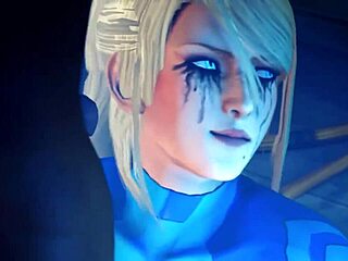 Zero Suit Samus gets birthday facefuck from big cock