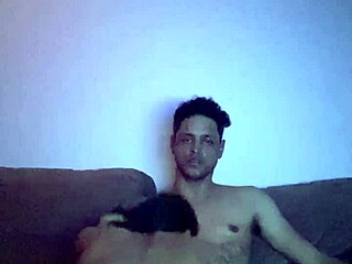 Sucking hard with butt plug in