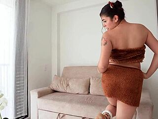 my busty tattooed neighbor lets me shower then i fuck her bent over doggystyle deepthroat cumshot