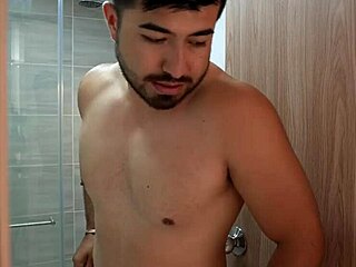 my busty tattooed neighbor lets me shower then i fuck her bent over doggystyle deepthroat cumshot