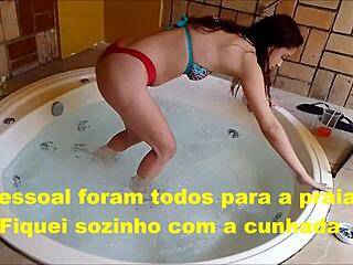 african slut pornstar alone at beach house fucks brother-in-law hard