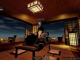 quick sneaky fuck pounding my oblivious stepsis pussy before she notices in roblox game heat