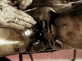 Messy Chocolate-Covered Tits And Rough Fucking Action