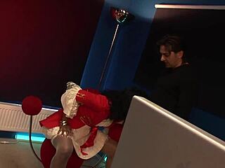 Beautiful Ebony in Lingerie Takes Big Cock Deep in Shaved Pussy.