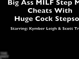 Lonely stepmom caught vibrating begs stepson creampie fuck