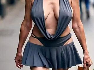 wanna see busty milfs' massive natural tits bounce braless?