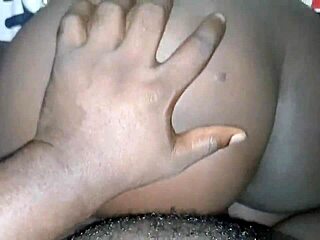 your stepsister's tight ebony pussy waits bent over after sleeping in