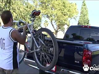 madison scott gags on thick dick filling her tight shaved 18+ twat hard