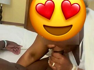 Dymplez gulps massive ebony cock deep in her throat nonstop