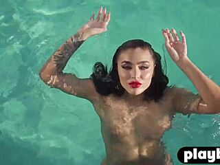 glamorous milf emily rinaudo strips naked bubble butt tease