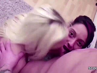 TEENY Joins Him Fucks Petite Young German Group