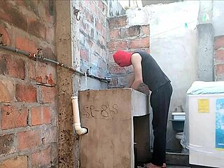 neighbor's nightgown hides nothing pink pussy peeks