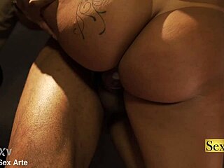 brazilian wife grabs that huge black cock at the club