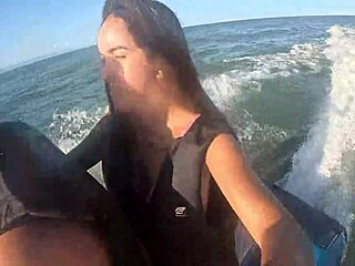 brazilian teen's wild jet ski beach ass adventures in guarujá