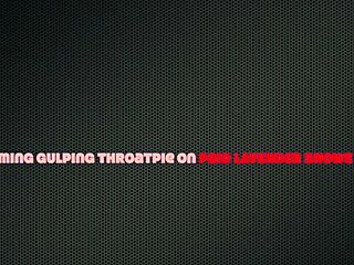 i get my butthole rimmed by cheerleader's blue lipstick facefuck