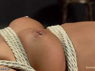 Whoa bound blonde gags on deep throat banging rough!