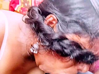 sexy indian maid's big natural tits bounce in hardcore bedroom ride