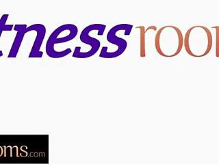 fitness rooms: big booty ebony lesbians sade rose & isabella chrystin gym lick! 💦🍑