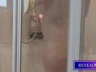 Hey, check this hot italian milf's steamy shower tits play