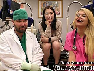 mina moon spreads pussy backstage pov gets blasted cum after domination missionary moaning