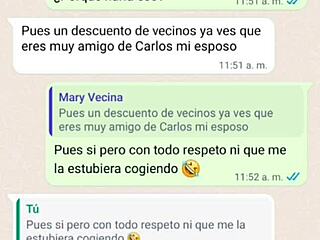 doña mary got horny and sent me her nudes