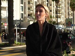 Three cocks ravage Anouk's blonde holes in wild frenzy