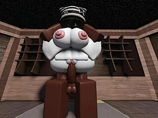 i'm fuckin this juicy big ass on bbc in roblox... oh man it's tight!