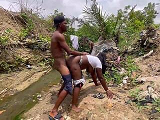 chubby bbw big ass tits fucked deep outdoors in forest nature