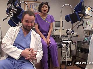 Jackie Banes Latex Nurse Spreads in Hospital Behind Scenes