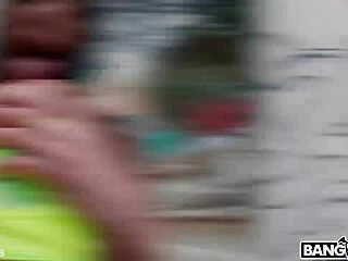 Yenifer's Wild Public Anal Ride Ends In Gaping Cumshot