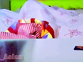 nextdoor asian widow fucked hard by neighbor in lingerie dorm