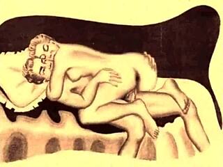 i love these antique erotic vibes from vintage retro art scenes