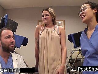 freshman alexandria riley hitachi vibrates to mandatory orgasm moans backstage