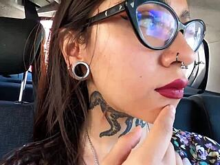 Inked Latina Teen Seduces Driver For Beach Fuck