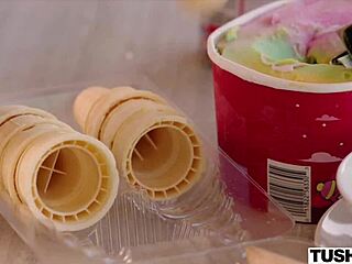 Vanessa Sky's Tiny Ass Stretched Deep by Huge Cock Doggystyle