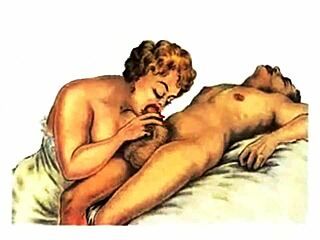 vintage erotic drawings capture antique passion and desire