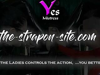 Her Tight Hole Stretched Wide in Bondage and Strapon Play