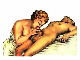 vintage erotic drawings capture antique passion and desire