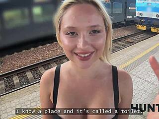 these firm boobs cheat with a pickup stranger hunt4k