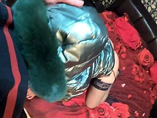 Stepmom Face-Fucked Till Cum Covers Her Down-Jacket!