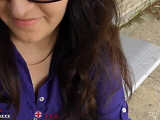 naughty british teen handjob stranger train station cum